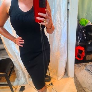 Michael kors black sweater dress small